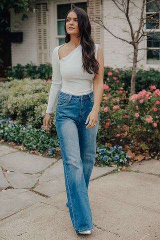 Off the Shoulder Army top & Cuffed Jeans