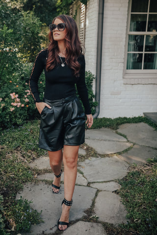 Collins Faux Leather Skirt