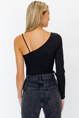 Peekaboo One Shoulder Bodysuit