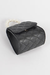 Quilted Mini Clutch (Black)