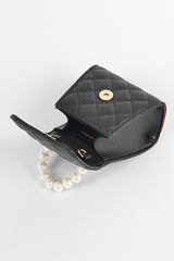 Quilted Mini Clutch (Black)