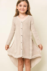 Oversized Knit Cardigan Dress